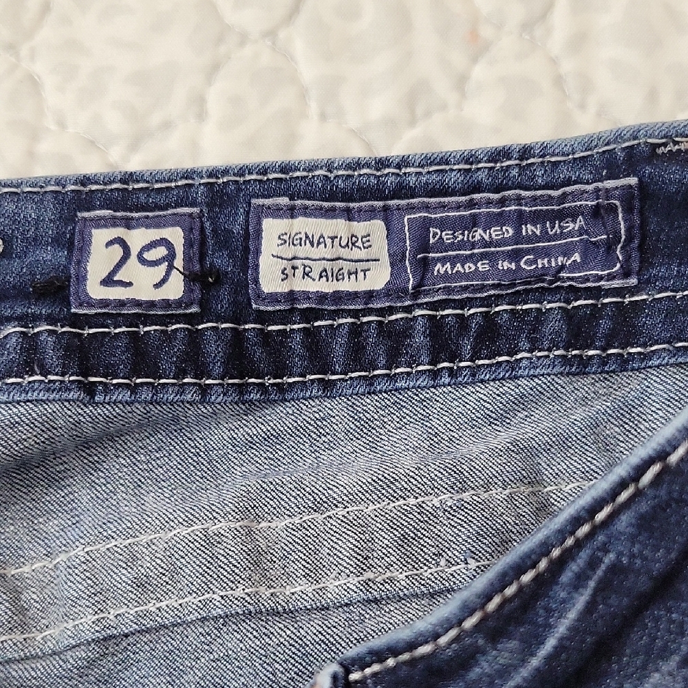 Miss Me Dark Blue Straight Leg Jeans - Picture 6 of 8